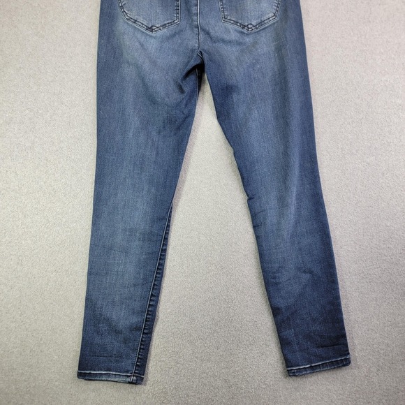 Democracy Ab-Solution Jeans Womens 10 Blue High Rise Skinny Distressed Stretch - Picture 7 of 14